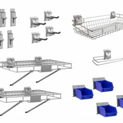 NewAge Products Home & Laundry Slatwall Hook Kit Garage Storage
