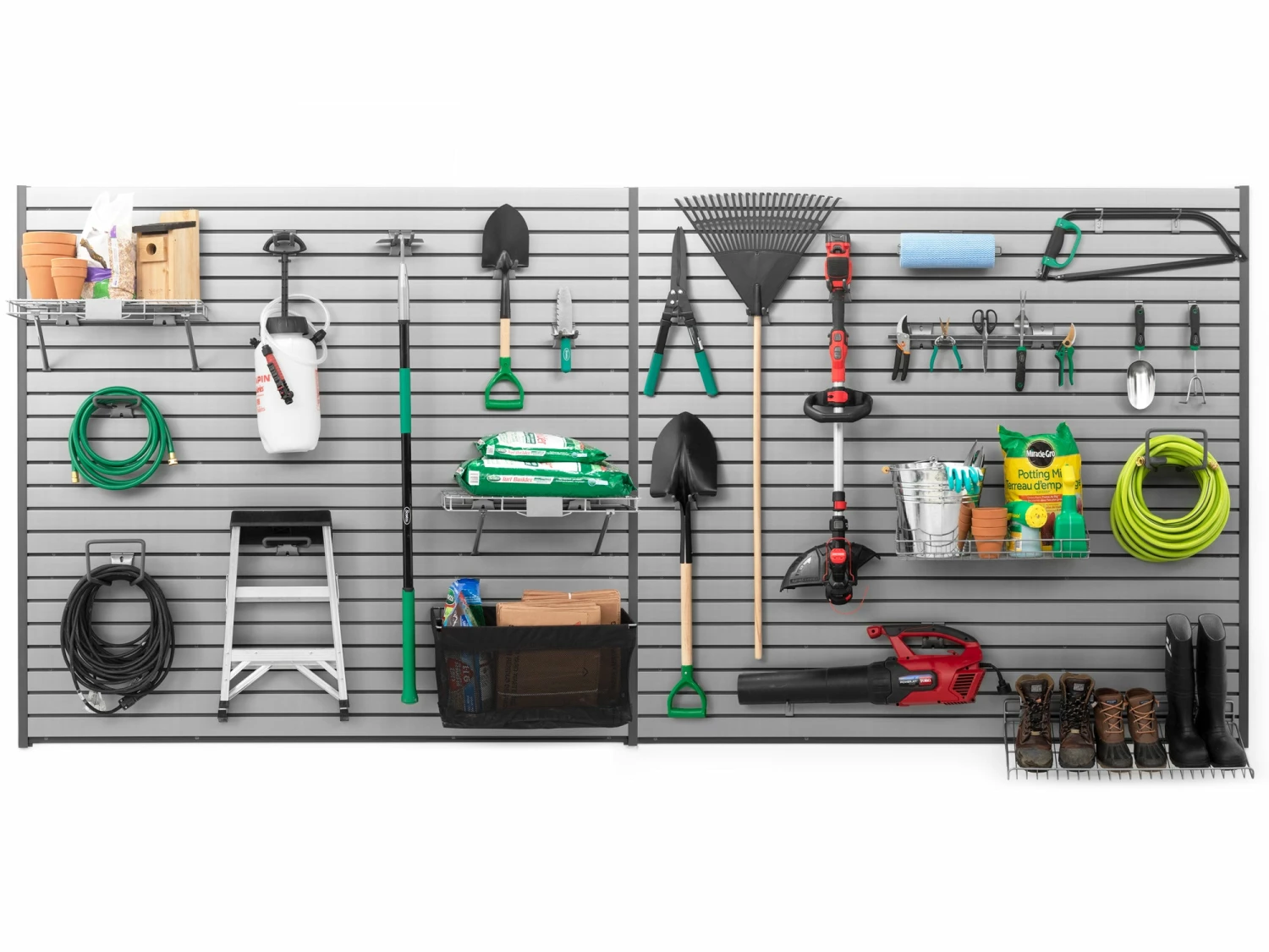 NewAge Products Gardener Slatwall Hook Kit Garage Storage 1 NewAge Products Gardener Slatwall Hook Kit Garage Storage