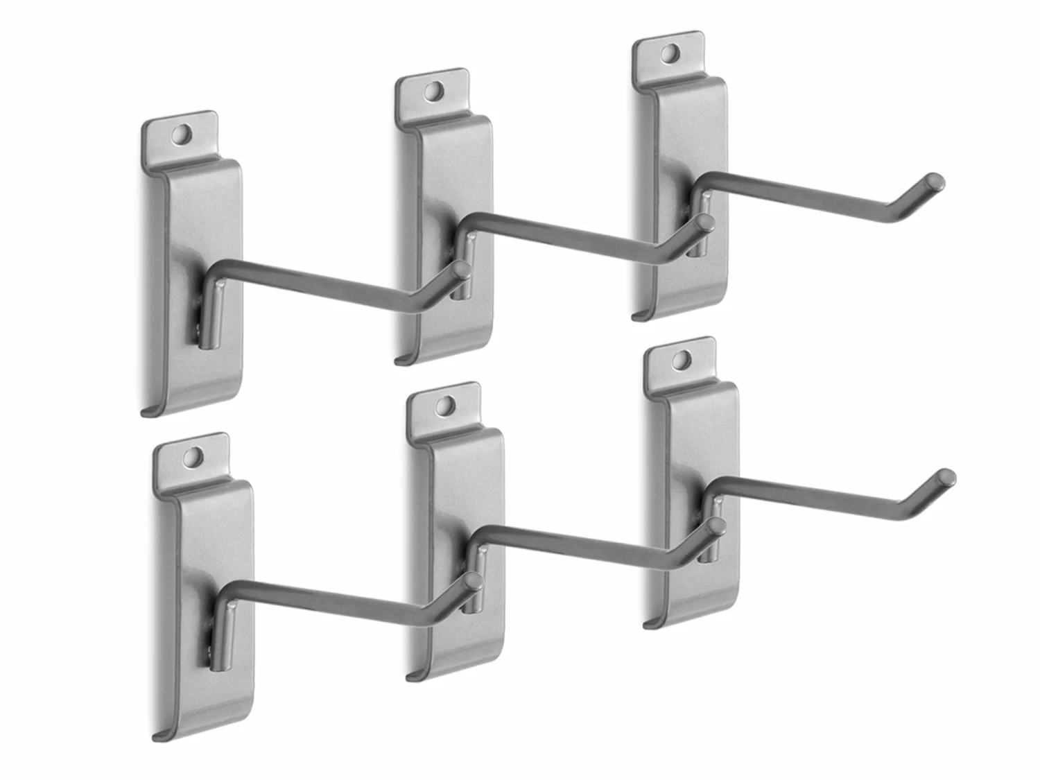 NewAge Products 4 In. Single Hook (Pack Of 6) Wall Organization 1 NewAge Products 4 In. Single Hook (Pack Of 6) Wall Organization