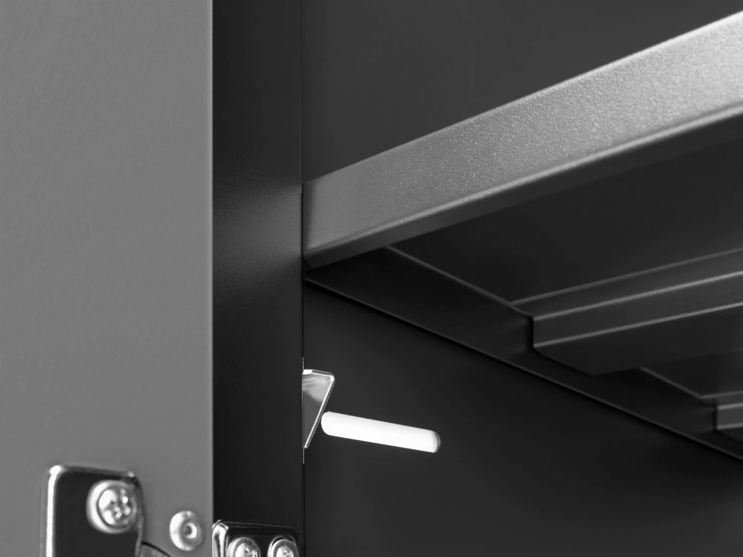 NewAge Products Pro Series Black 36" Locker Shelves (Pack Of 2) With Pins Garage Storage 5 NewAge Products Pro Series Black 36" Locker Shelves (Pack Of 2) With Pins Garage Storage