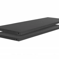 NewAge Products Pro Series Black 36" Locker Shelves (Pack Of 2) With Pins Garage Storage