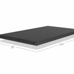 NewAge Products Pro Series Black 15" Locker Shelves (Pack Of 2) With Pins