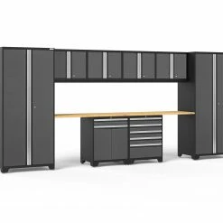 NewAge Products Pro Series Gray 10 Piece Cabinet Set Garage Storage