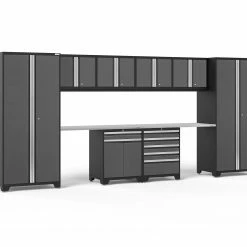 NewAge Products Pro Series Gray 10 Piece Cabinet Set Garage Storage 39 NewAge Products Pro Series Gray 10 Piece Cabinet Set Garage Storage