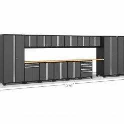 NewAge Products Pro Series Gray 16 Piece Cabinet Set