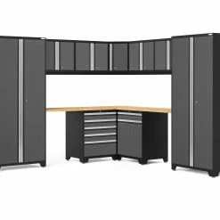 NewAge Products Pro Series Gray 12 Piece Cabinet Set Garage Storage