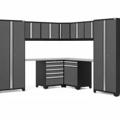 NewAge Products Pro Series Gray 12 Piece Cabinet Set Garage Storage 39 NewAge Products Pro Series Gray 12 Piece Cabinet Set Garage Storage