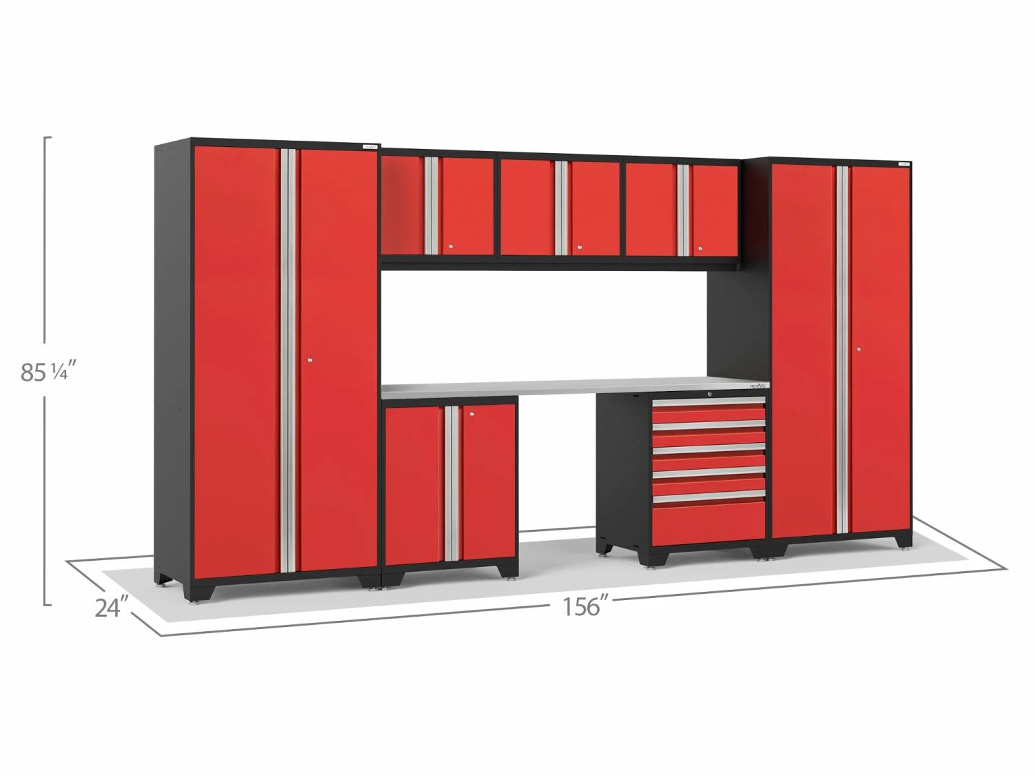 NewAge Products Pro Series 8 Piece Cabinet Set Garage Storage 17 NewAge Products Pro Series 8 Piece Cabinet Set Garage Storage