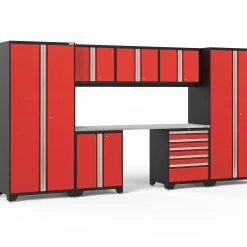 NewAge Products Pro Series 8 Piece Cabinet Set Garage Storage 52 NewAge Products Pro Series 8 Piece Cabinet Set Garage Storage