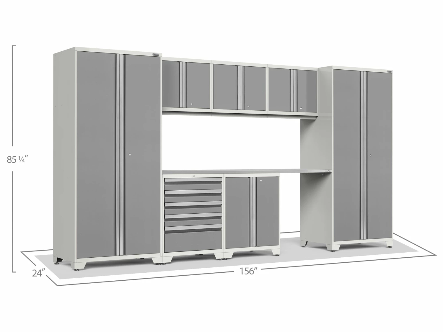 NewAge Products Pro Series 8 Piece Cabinet Set Garage Storage 30 NewAge Products Pro Series 8 Piece Cabinet Set Garage Storage