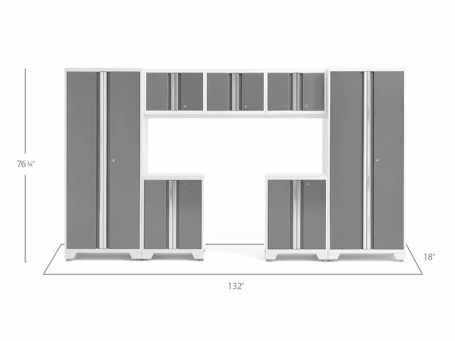 NewAge Products Large Storage Solutions Bold Series 7 Piece Cabinet Set 42 NewAge Products Large Storage Solutions Bold Series 7 Piece Cabinet Set