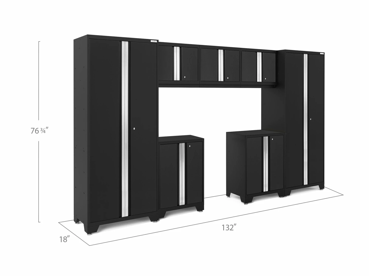 NewAge Products Large Storage Solutions Bold Series 7 Piece Cabinet Set 59 NewAge Products Large Storage Solutions Bold Series 7 Piece Cabinet Set