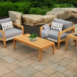 NewAge Products Patio Furniture Lakeside 3 Piece Set With Coffee Table 58 NewAge Products Patio Furniture Lakeside 3 Piece Set With Coffee Table