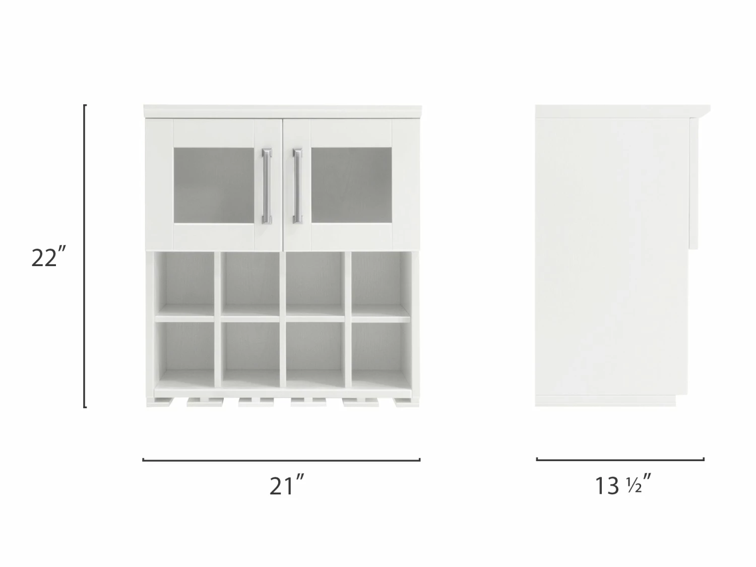 NewAge Products Home Bar Wall Wine Rack Cabinet - 21” Home Bar Cabinets 5 NewAge Products Home Bar Wall Wine Rack Cabinet - 21” Home Bar Cabinets