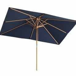 NewAge Products Umbrellas Rectangular Umbrella With Post And Steel Base