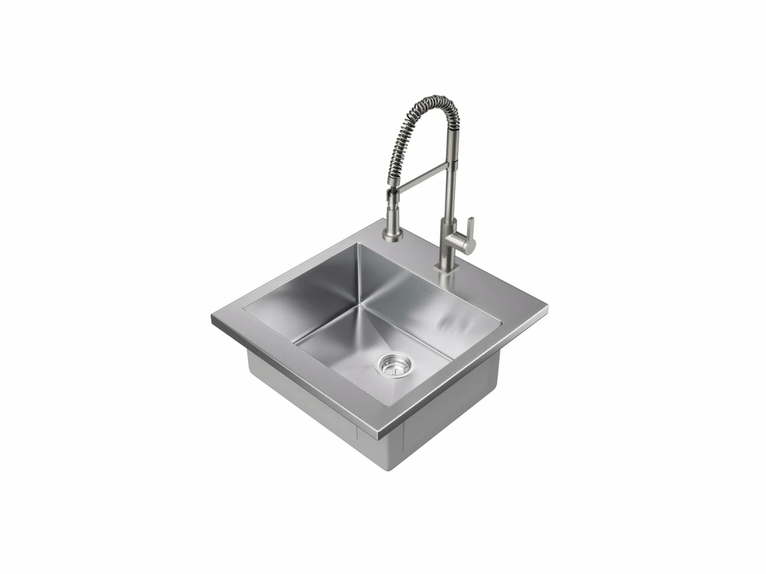 NewAge Products 24 In. Standard Sink With Coiled Pull Down Faucet Shop Kitchen Sets 1 NewAge Products 24 In. Standard Sink With Coiled Pull Down Faucet Shop Kitchen Sets