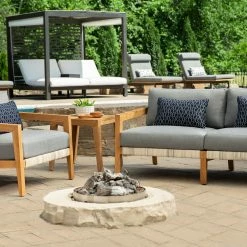 NewAge Products Lakeside 4 Seater Chat Set With Coffee Table And Side Table