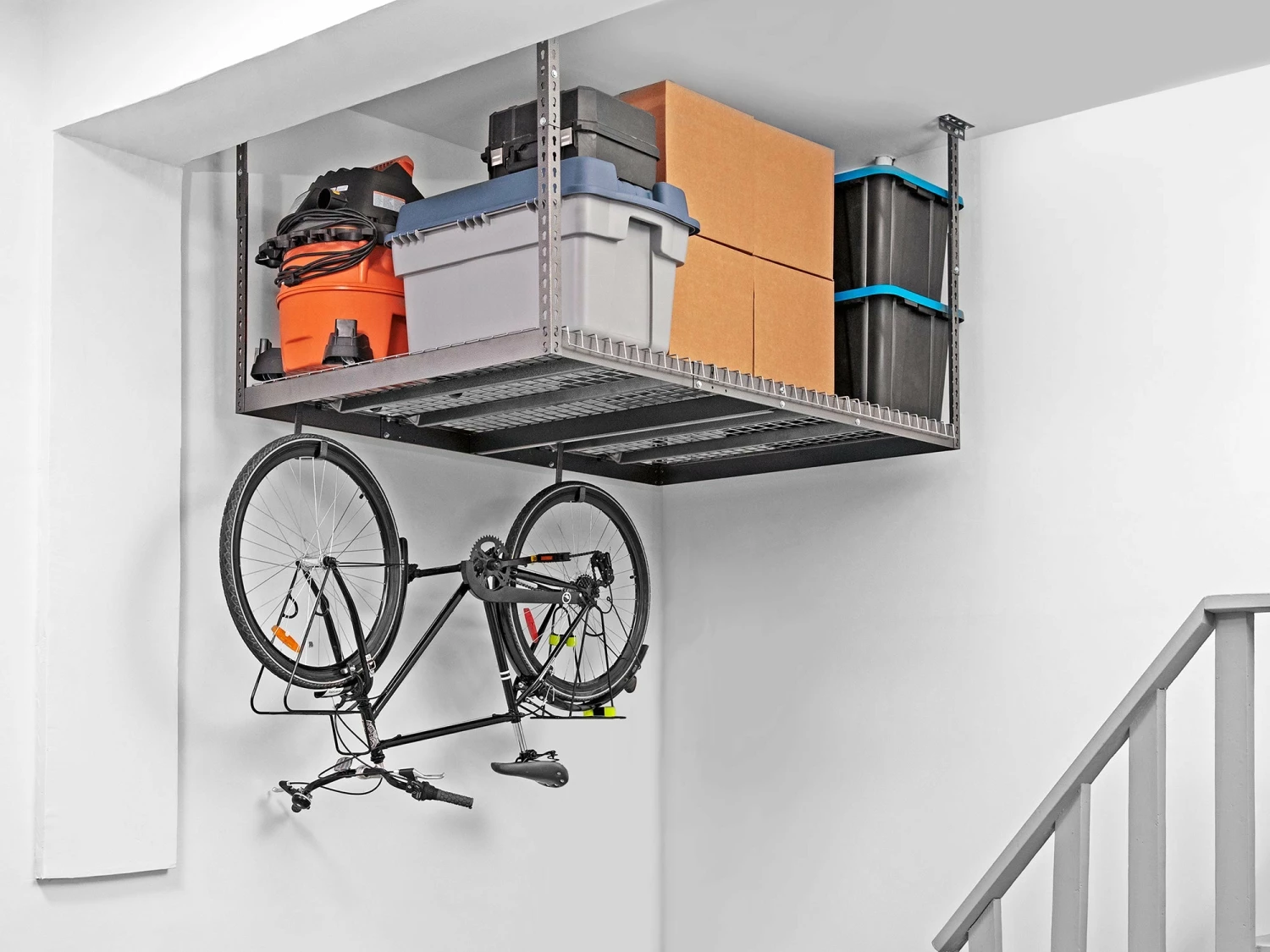 None Garage Storage VersaRac 4 Ft. X 8 Ft. Adjustable Overhead Rack 2 None Garage Storage VersaRac 4 Ft. X 8 Ft. Adjustable Overhead Rack
