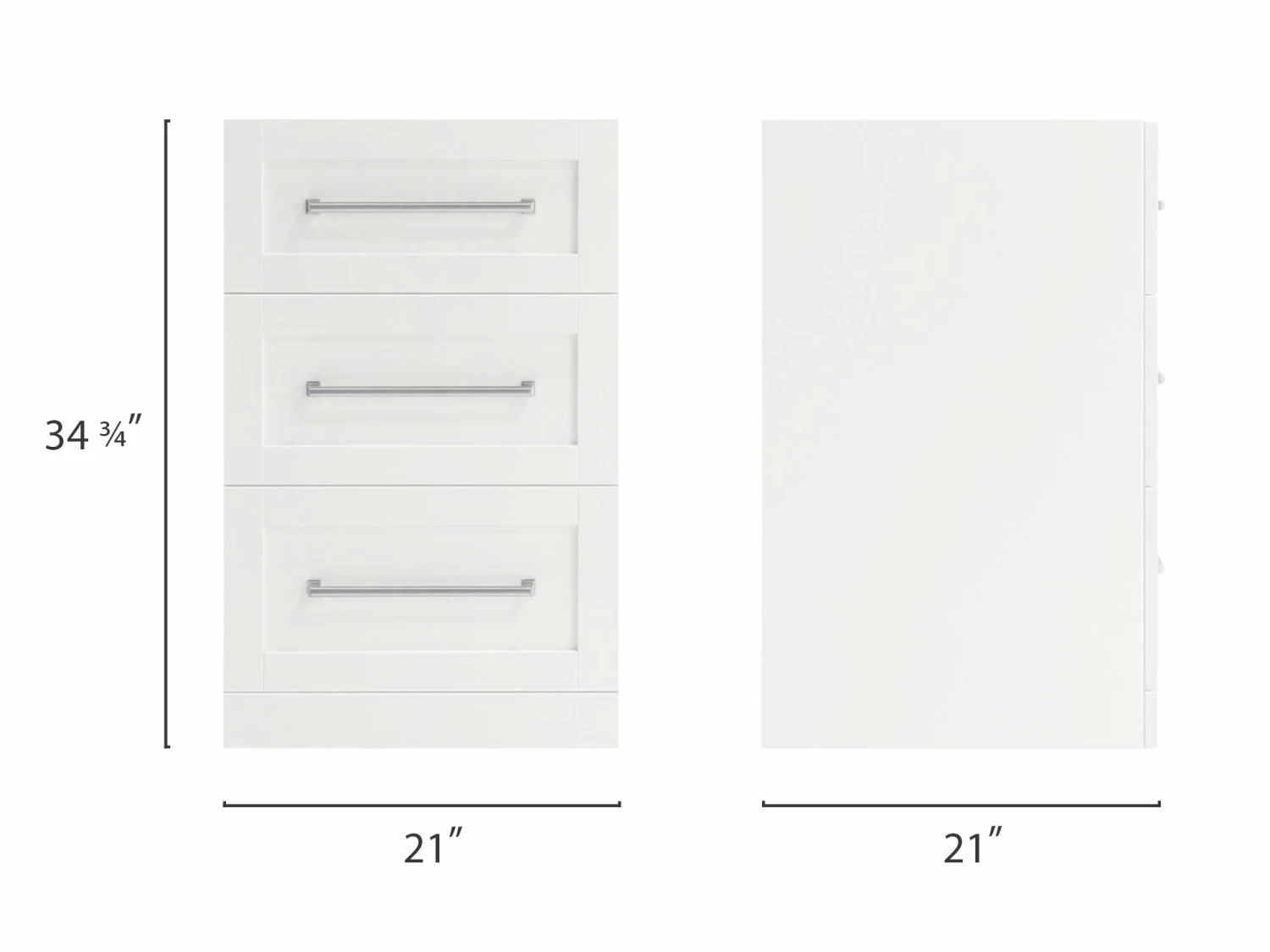 NewAge Products Home Bar 3-Drawer Cabinet - 21” 5 NewAge Products Home Bar 3-Drawer Cabinet - 21”