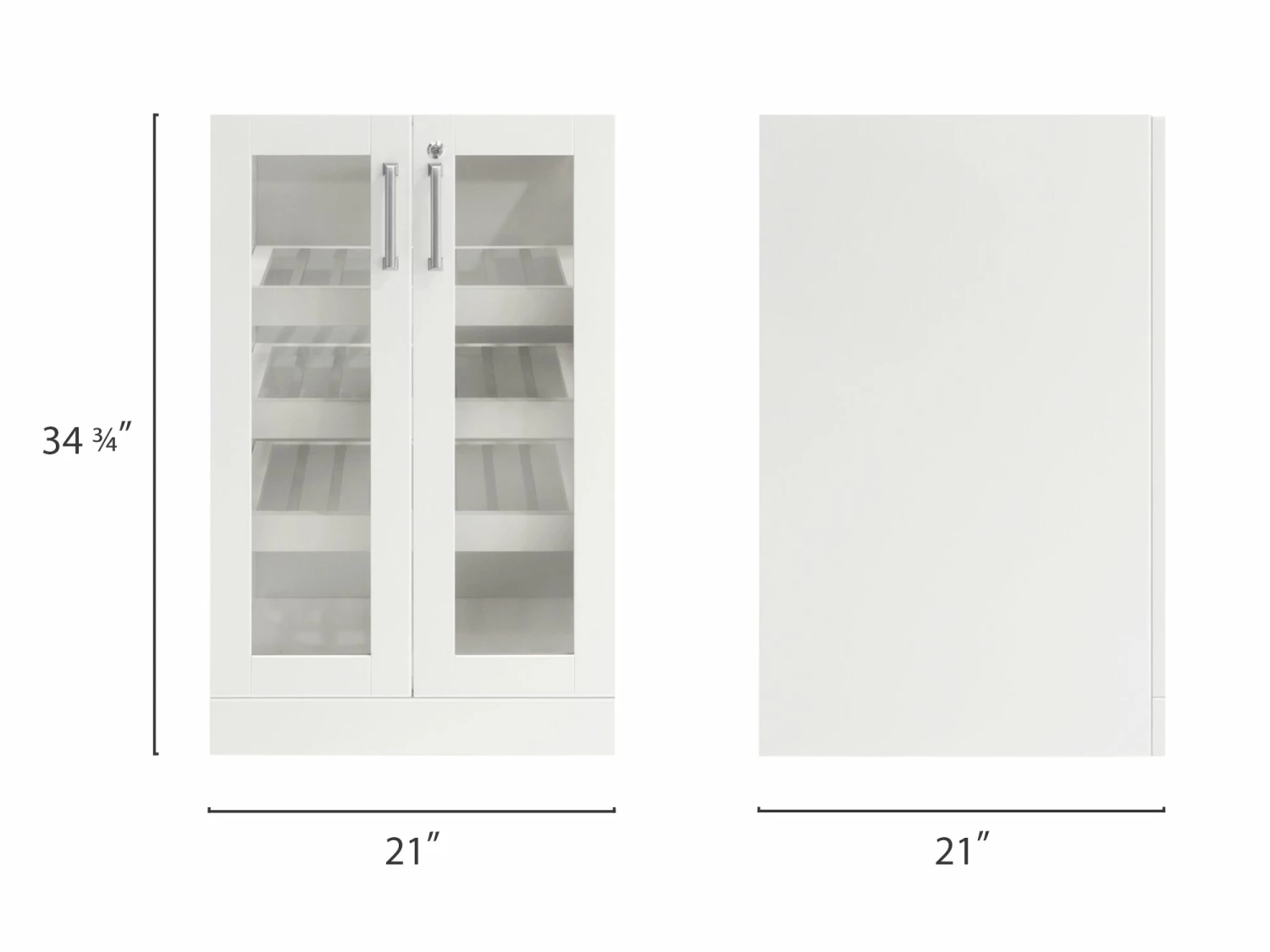 NewAge Products Home Bar Cabinets Home Bar Display Cabinet - 21” 5 NewAge Products Home Bar Cabinets Home Bar Display Cabinet - 21”