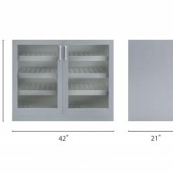 NewAge Products Home Bar Double Display Cabinet - 42" 18 NewAge Products Home Bar Double Display Cabinet - 42