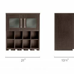 NewAge Products Home Bar Wall Wine Rack Cabinet - 21” Home Bar Cabinets 28 NewAge Products Home Bar Wall Wine Rack Cabinet - 21” Home Bar Cabinets
