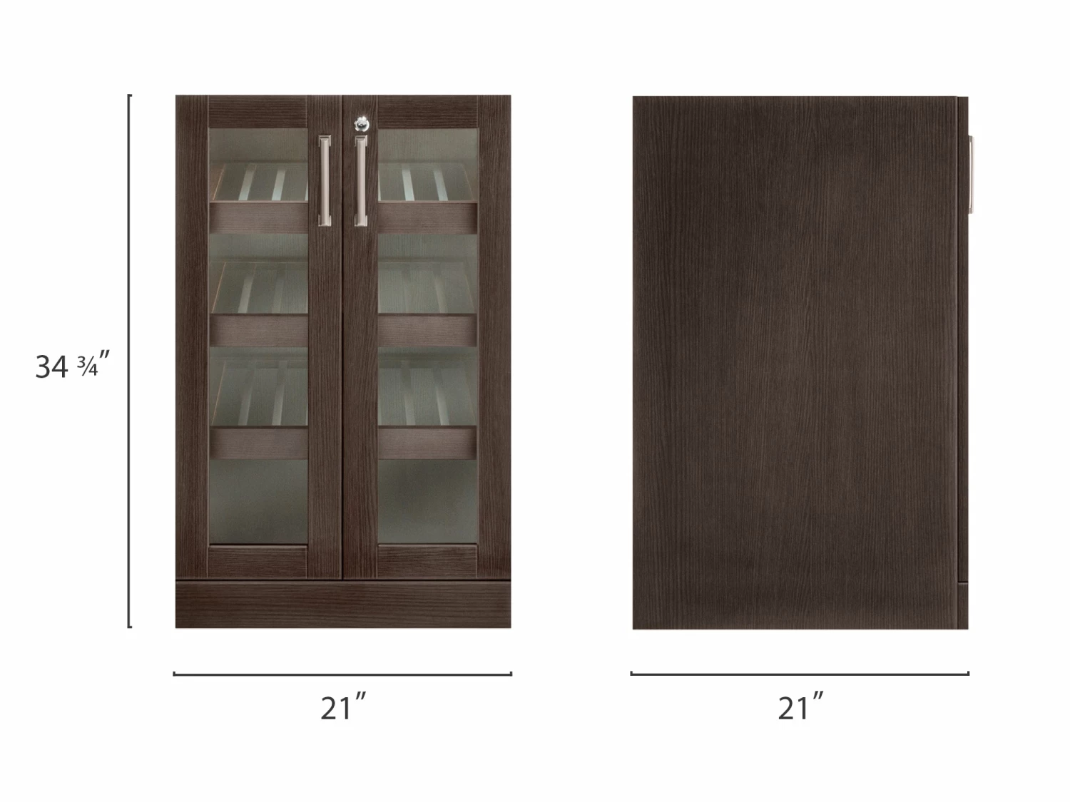 NewAge Products Home Bar Cabinets Home Bar Display Cabinet - 21” 15 NewAge Products Home Bar Cabinets Home Bar Display Cabinet - 21”