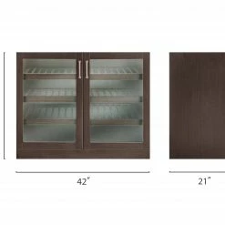 NewAge Products Home Bar Double Display Cabinet - 42" 22 NewAge Products Home Bar Double Display Cabinet - 42