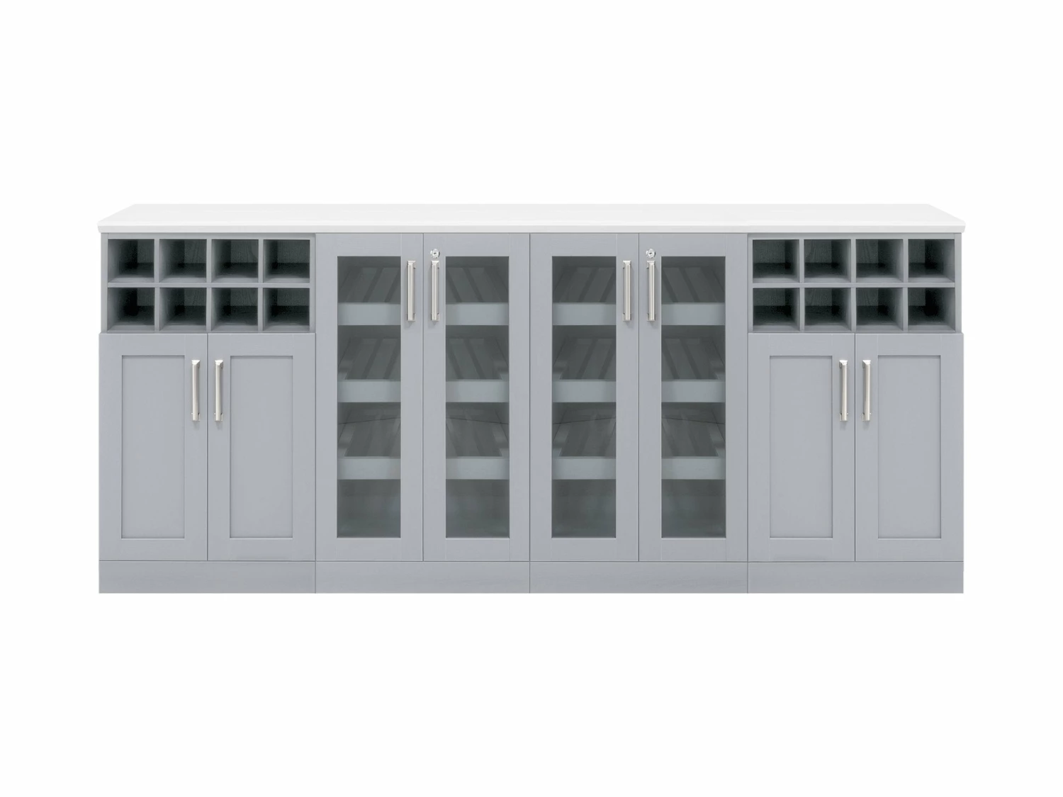 NewAge Products Home Bar Cabinets Home Bar Gray 5 Piece Cabinet Set - 21 Inch 1 NewAge Products Home Bar Cabinets Home Bar Gray 5 Piece Cabinet Set - 21 Inch