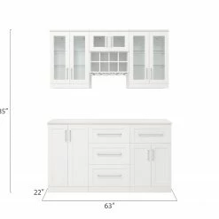 NewAge Products Home Bar 6 Piece Cabinet Set Home Bar Cabinets