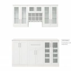 NewAge Products Home Bar 6 Piece Cabinet Set Home Bar Cabinets