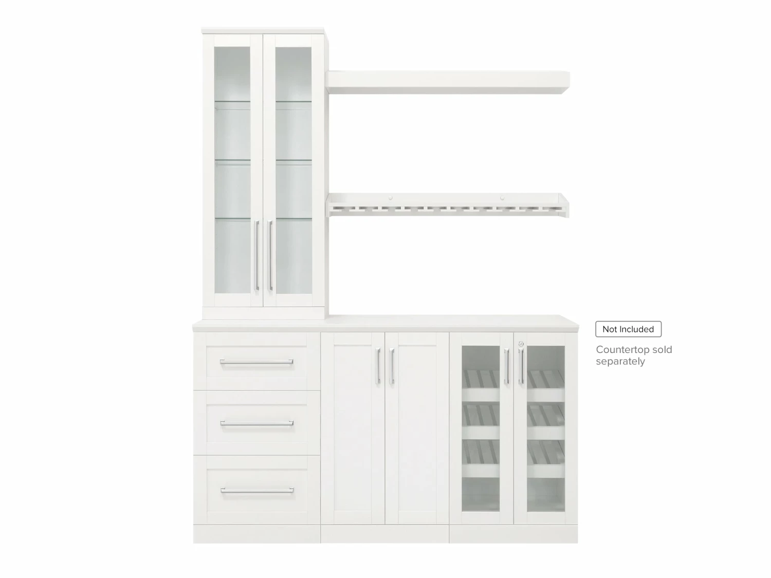 NewAge Products Home Bar Cabinets Home Bar 6 Piece Cabinet Set 1 NewAge Products Home Bar Cabinets Home Bar 6 Piece Cabinet Set