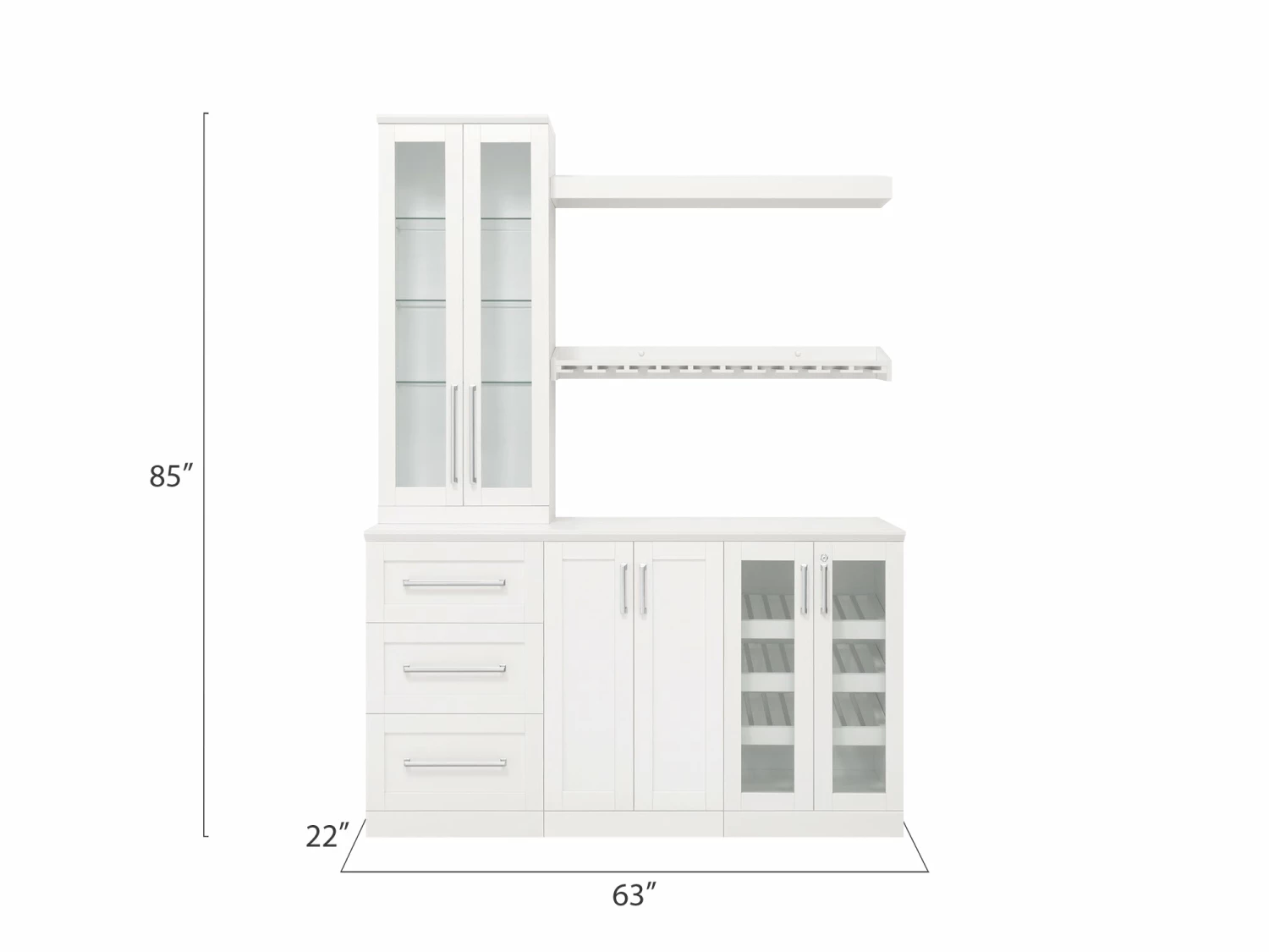 NewAge Products Home Bar Cabinets Home Bar 6 Piece Cabinet Set 3 NewAge Products Home Bar Cabinets Home Bar 6 Piece Cabinet Set