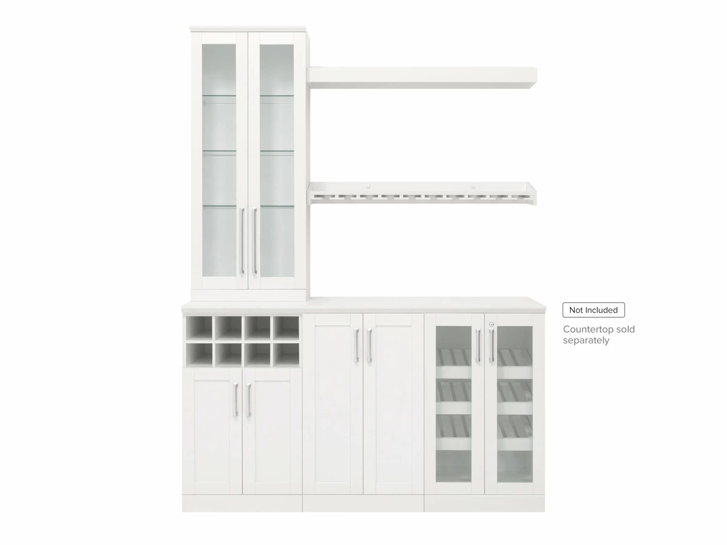 NewAge Products Home Bar 6 Piece Cabinet Set Home Bar Cabinets 1 NewAge Products Home Bar 6 Piece Cabinet Set Home Bar Cabinets