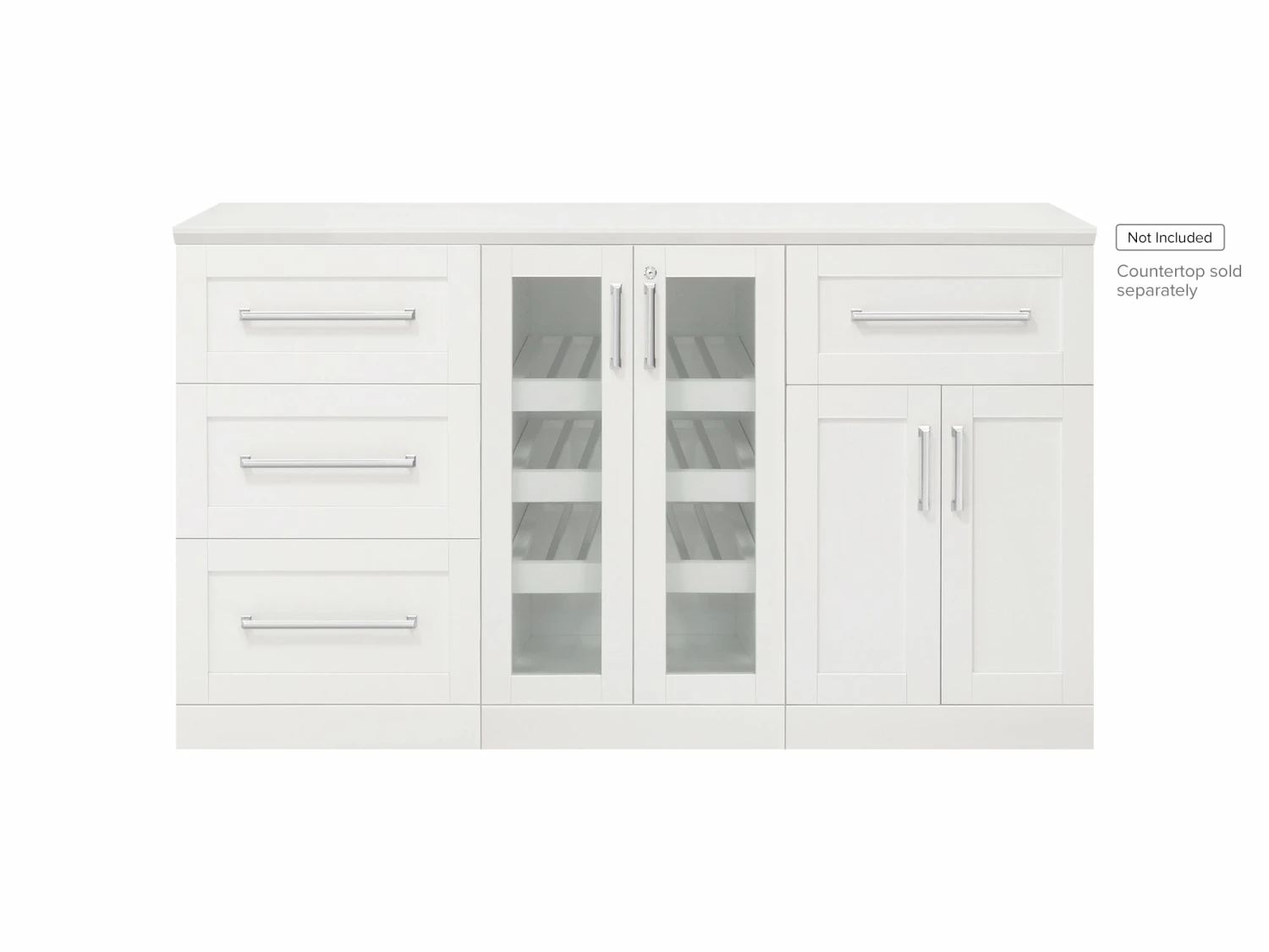 NewAge Products Home Bar 3 Piece Cabinet Set 1 NewAge Products Home Bar 3 Piece Cabinet Set