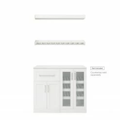 NewAge Products Home Bar 4 Piece Cabinet Set Home Bar Cabinets