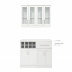 NewAge Products Home Bar Cabinets Home Bar 4 Piece Cabinet Set