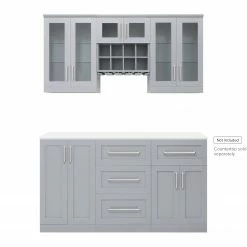 NewAge Products Home Bar 6 Piece Cabinet Set Home Bar Cabinets
