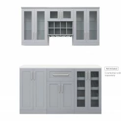 NewAge Products Home Bar 6 Piece Cabinet Set Home Bar Cabinets