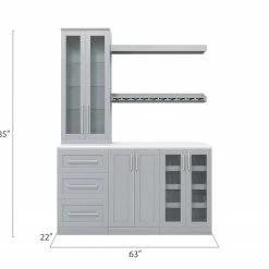 NewAge Products Home Bar Cabinets Home Bar 6 Piece Cabinet Set 37 NewAge Products Home Bar Cabinets Home Bar 6 Piece Cabinet Set