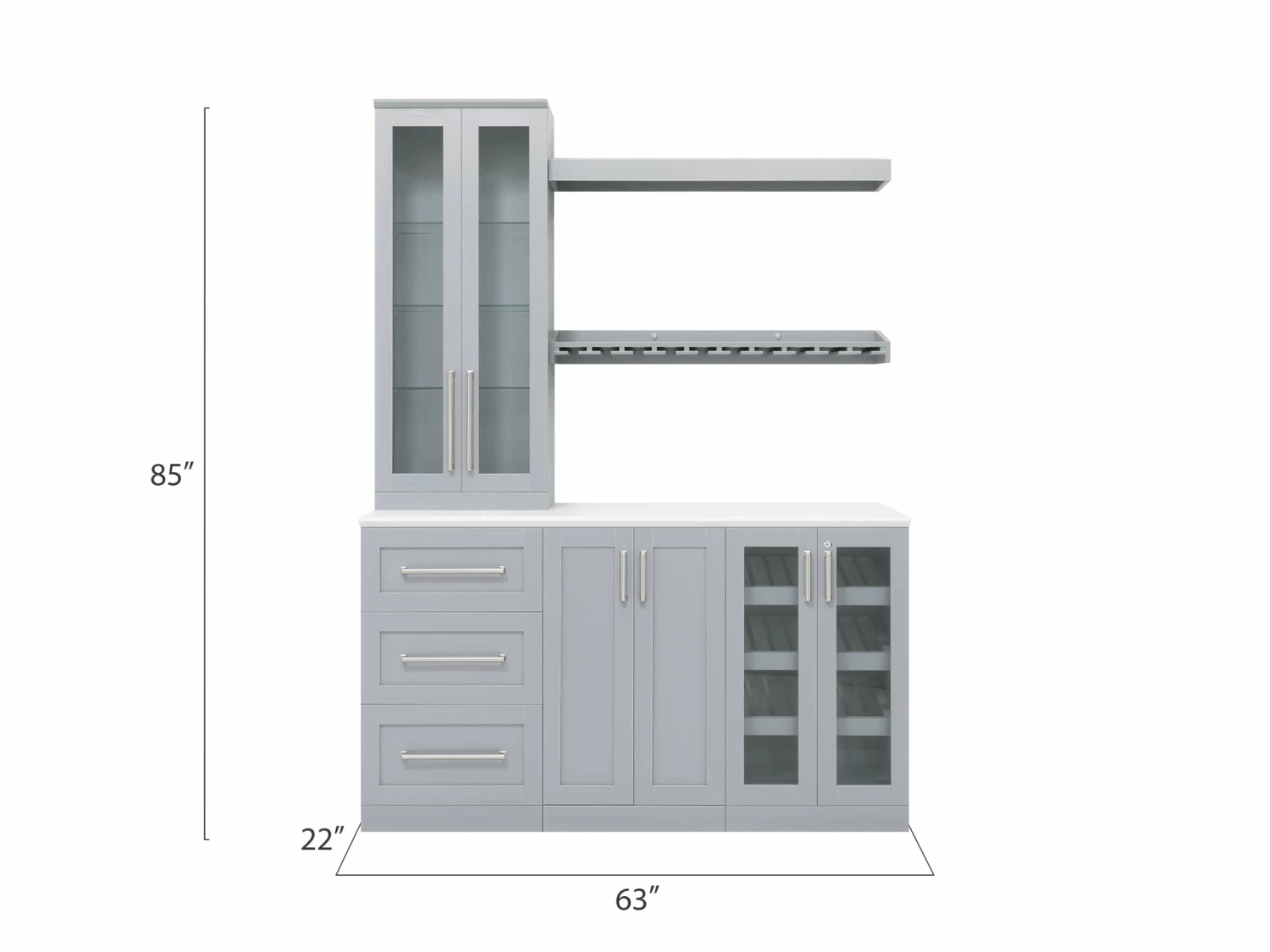 NewAge Products Home Bar Cabinets Home Bar 6 Piece Cabinet Set 12 NewAge Products Home Bar Cabinets Home Bar 6 Piece Cabinet Set