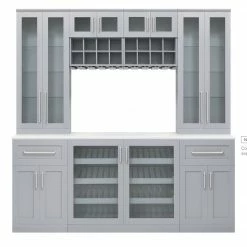 NewAge Products Home Bar Cabinets Home Bar 7 Piece Cabinet Set 35 NewAge Products Home Bar Cabinets Home Bar 7 Piece Cabinet Set