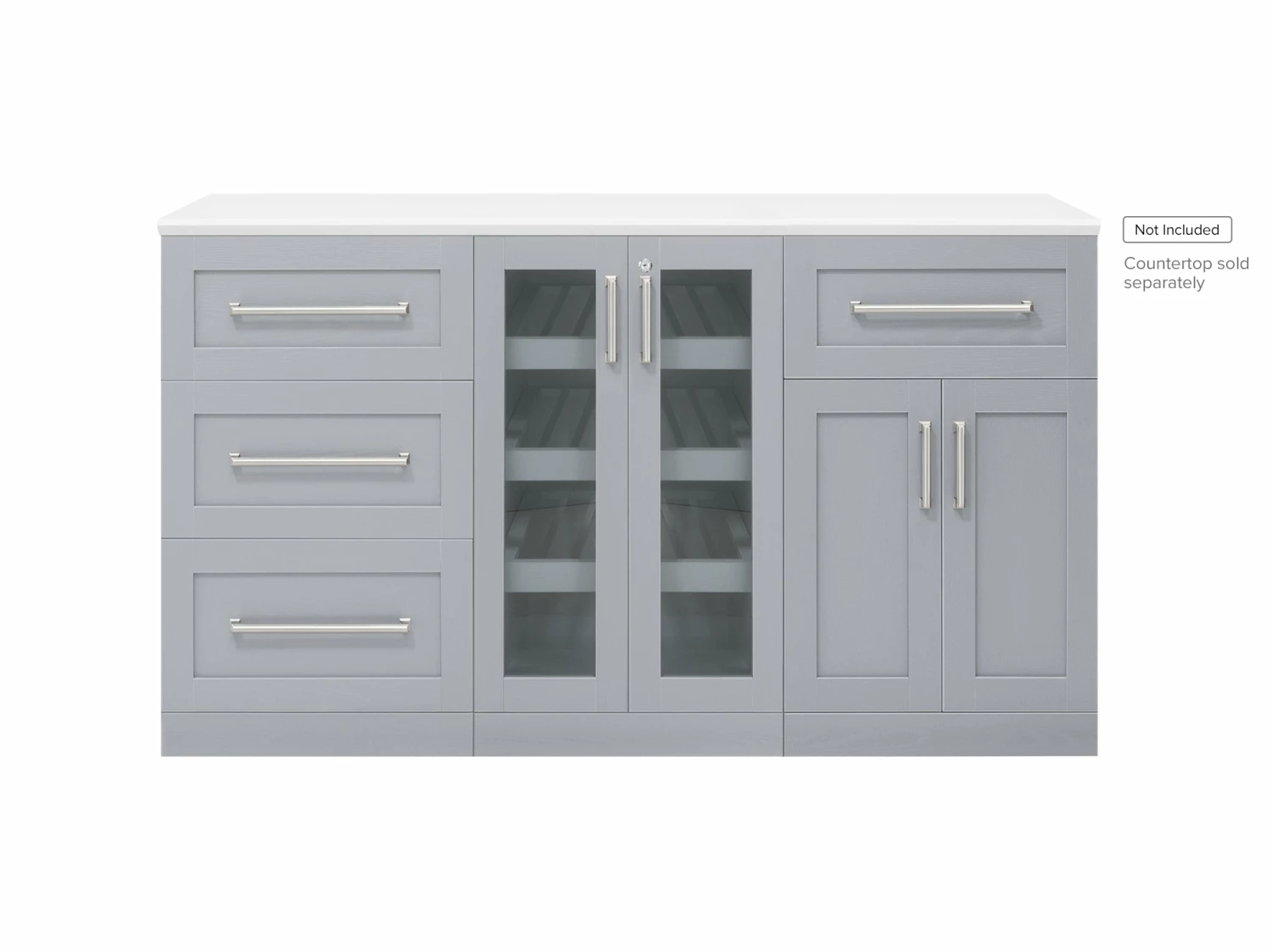 NewAge Products Home Bar 3 Piece Cabinet Set 10 NewAge Products Home Bar 3 Piece Cabinet Set