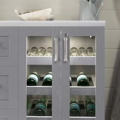 NewAge Products Home Bar 8 Piece Cabinet Set Home Bar Cabinets