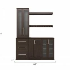 NewAge Products Home Bar Cabinets Home Bar 6 Piece Cabinet Set 45 NewAge Products Home Bar Cabinets Home Bar 6 Piece Cabinet Set