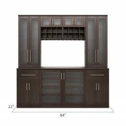 NewAge Products Home Bar Cabinets Home Bar 7 Piece Cabinet Set 45 NewAge Products Home Bar Cabinets Home Bar 7 Piece Cabinet Set