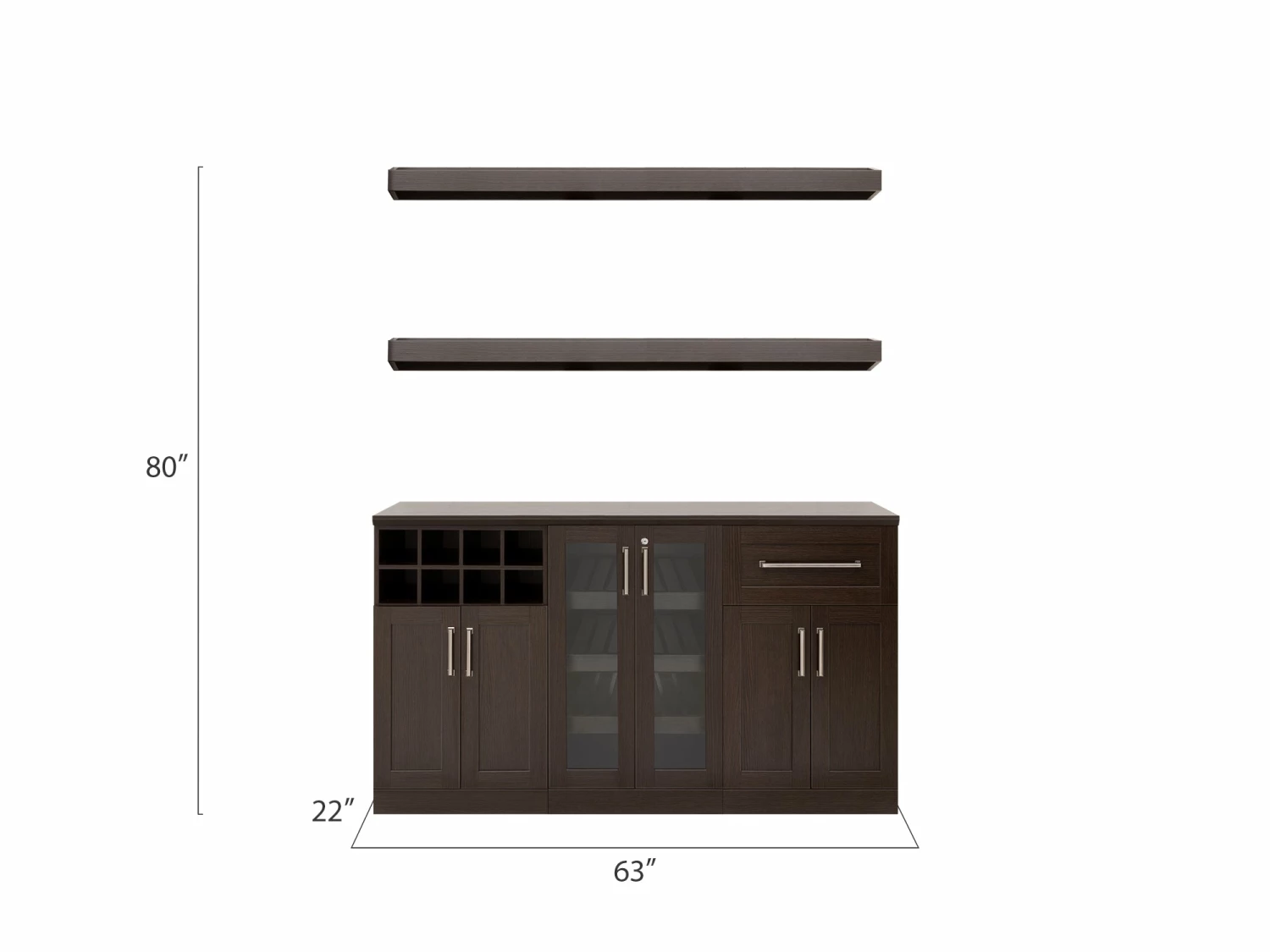 NewAge Products Home Bar 5 Piece Cabinet Set 19 NewAge Products Home Bar 5 Piece Cabinet Set
