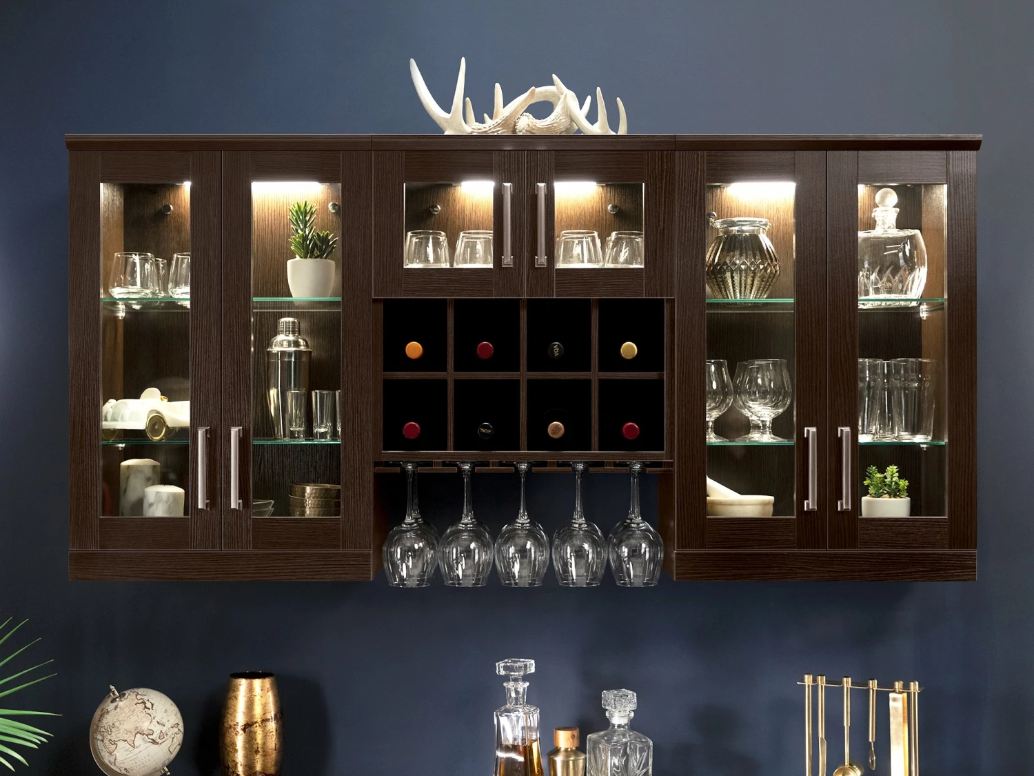 NewAge Products Home Bar 8 Piece Cabinet Set Home Bar Cabinets 24 NewAge Products Home Bar 8 Piece Cabinet Set Home Bar Cabinets