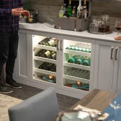 NewAge Products Home Bar 3 Piece Cabinet Set 24 NewAge Products Home Bar 3 Piece Cabinet Set