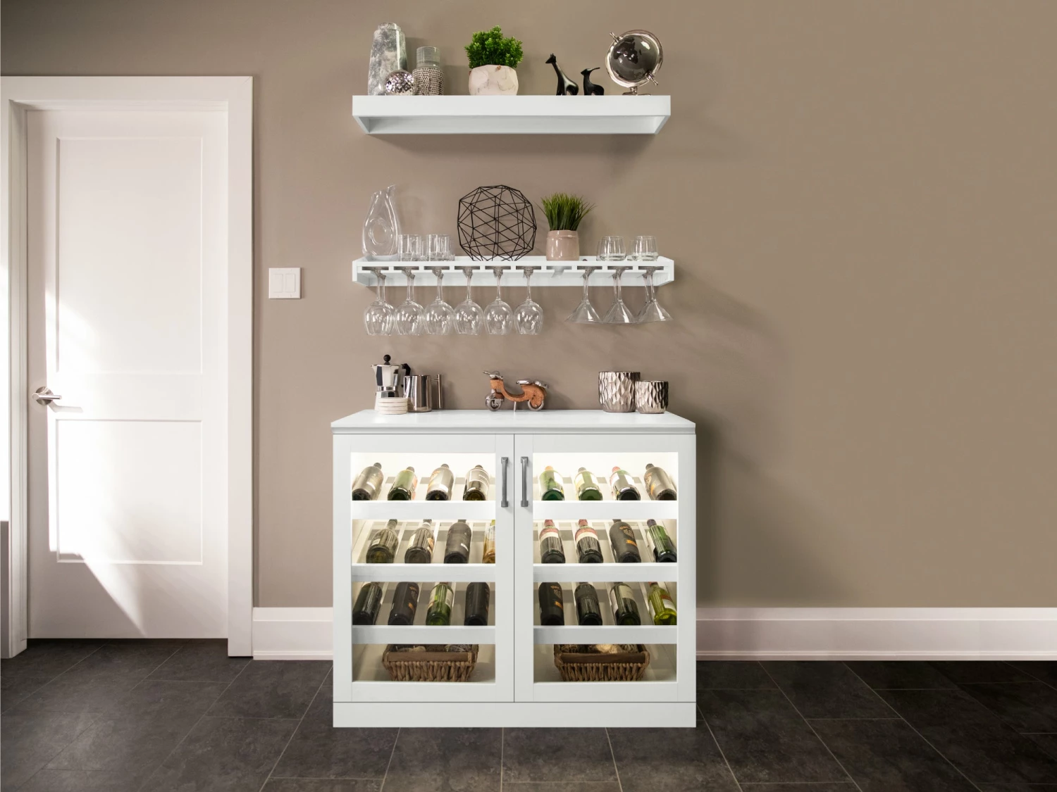 NewAge Products Home Bar 3 Piece Cabinet Set 3 NewAge Products Home Bar 3 Piece Cabinet Set